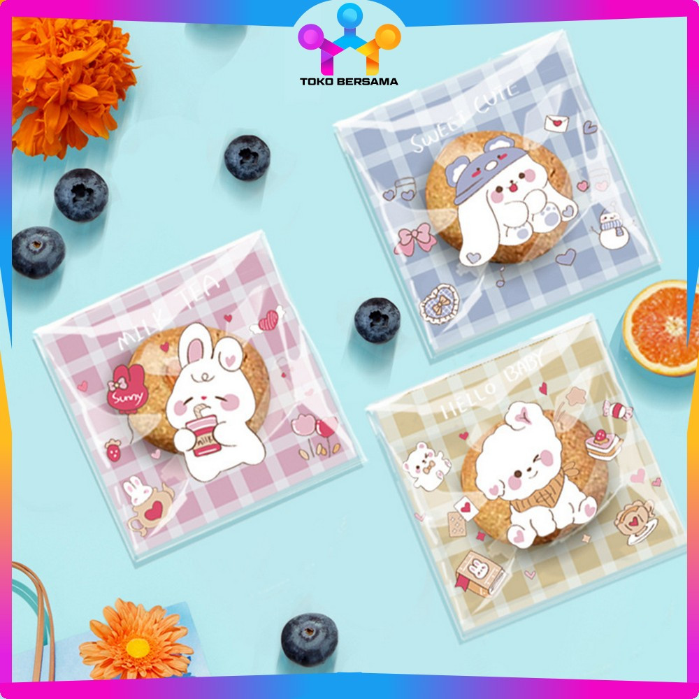 

Pembungkus Coockies 10x10cm 7x7cm Bunny Isi 100pcs / Plastik Bungkus Permen Souvenir / Goddie Bag Plastik Hampers Karakter Toko Bersama C1086