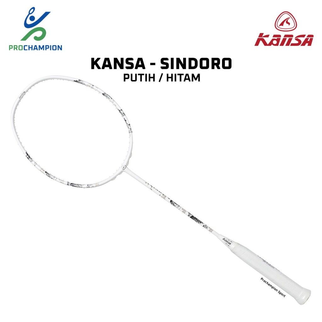 Raket Badminton Kansa SINDORO Mountain Series Sindoro Putih Hitam