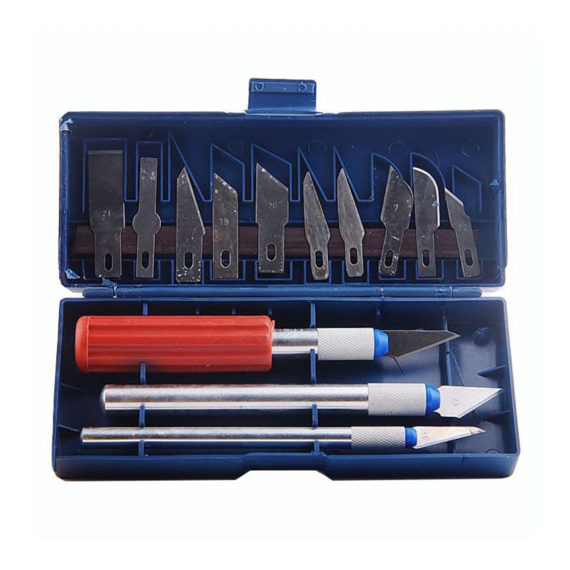 

Set Pisau Ukir Seni 13 in 1 Crafting Knife 3 Handle