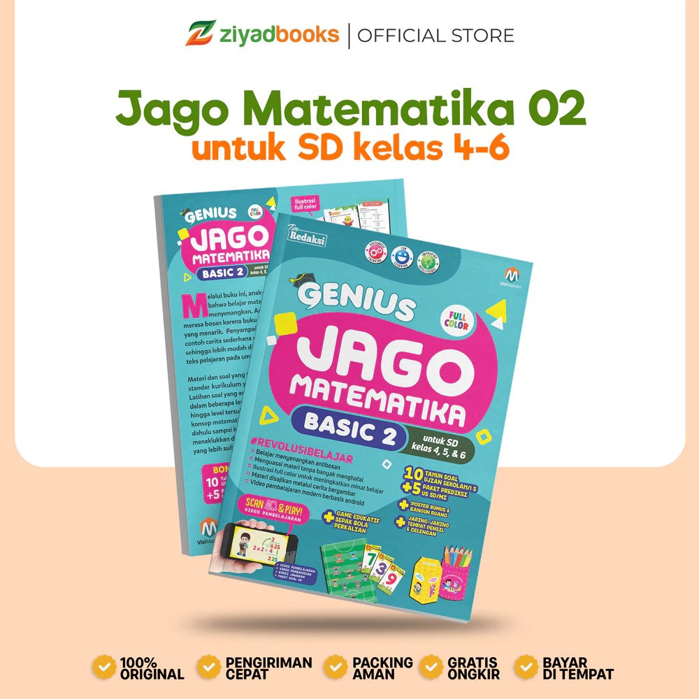 Buku Matematika - Genius Jago Matematika Basic 2