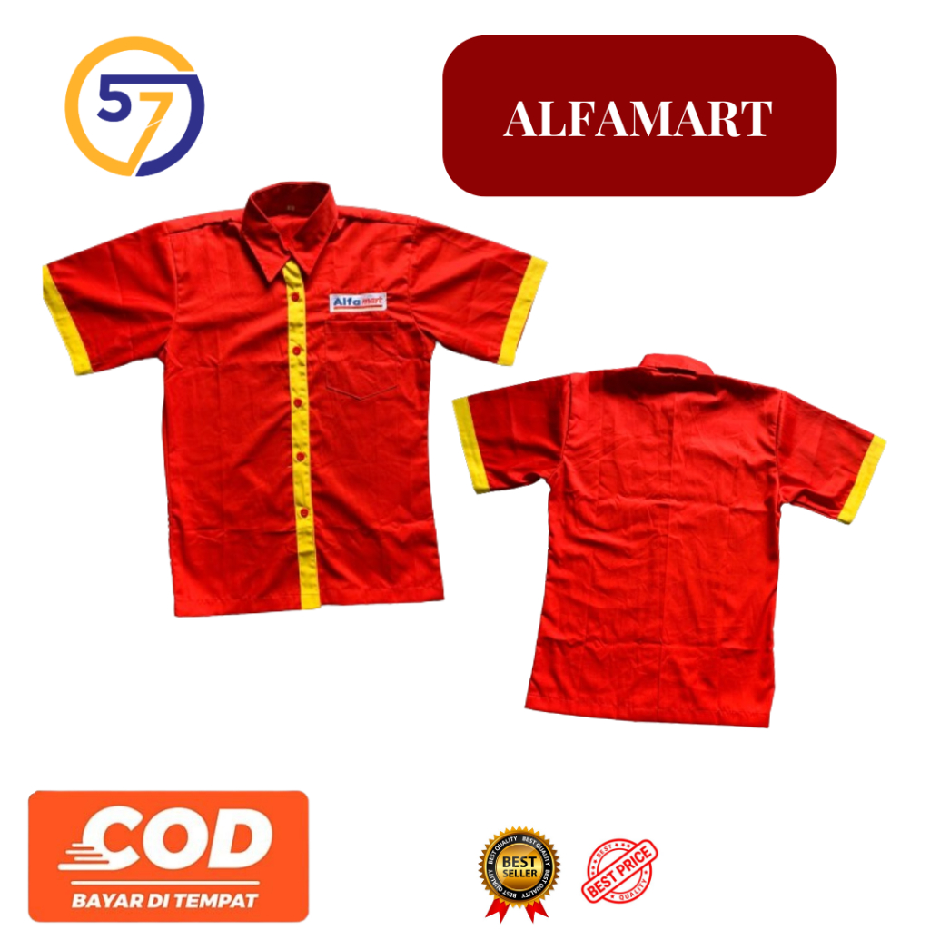 Baju Alfamart Pria Baju Alfamart Cowok Baju Alfamart Merah Baju Kerja Merah Kemeja Kerja Alfamart