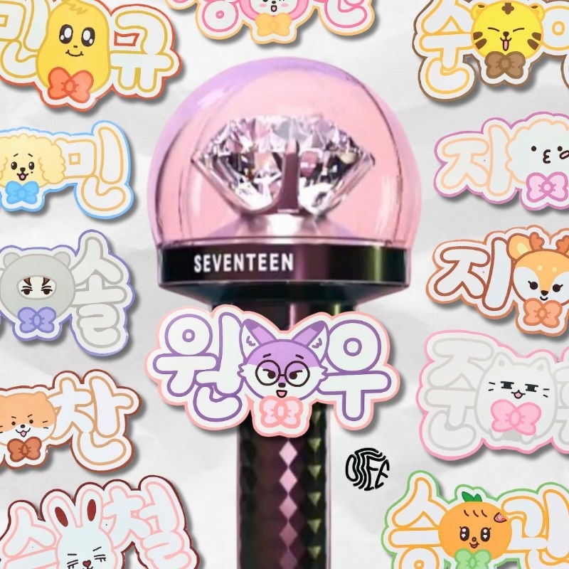 [READY] Lightstick Deco Name Tag Hiasan Aksesoris Waterproof K-Pop SEVENTEEN Konser RIGHT HERE JAKAR