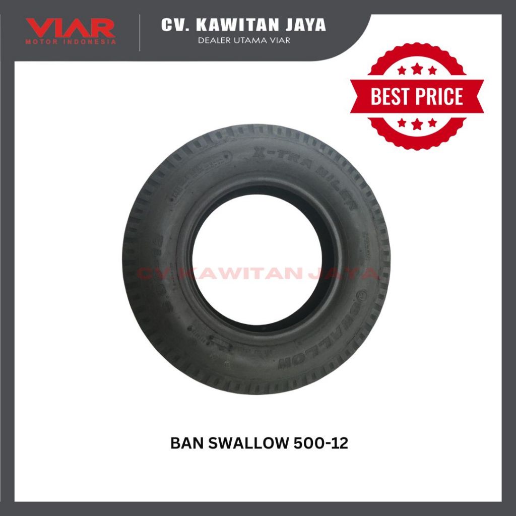 BAN LUAR VIAR UKURAN 500-12 MERK SWALLOW
