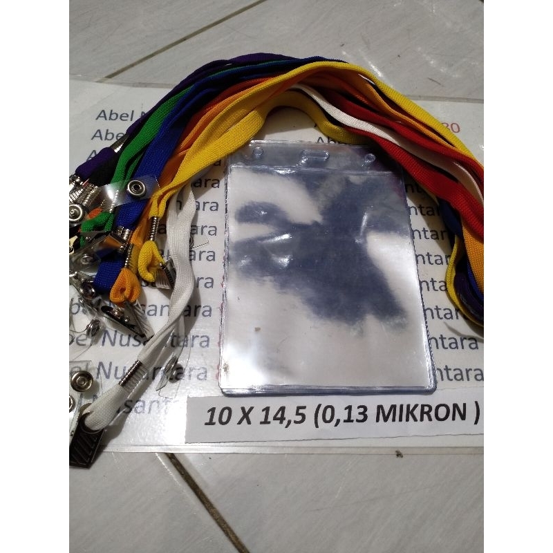 

paket Tali 1cm jepit+plastik panitia uk 10x14, 5 cm tebal plastik 0, 13 mikron isi paket 10 pcs