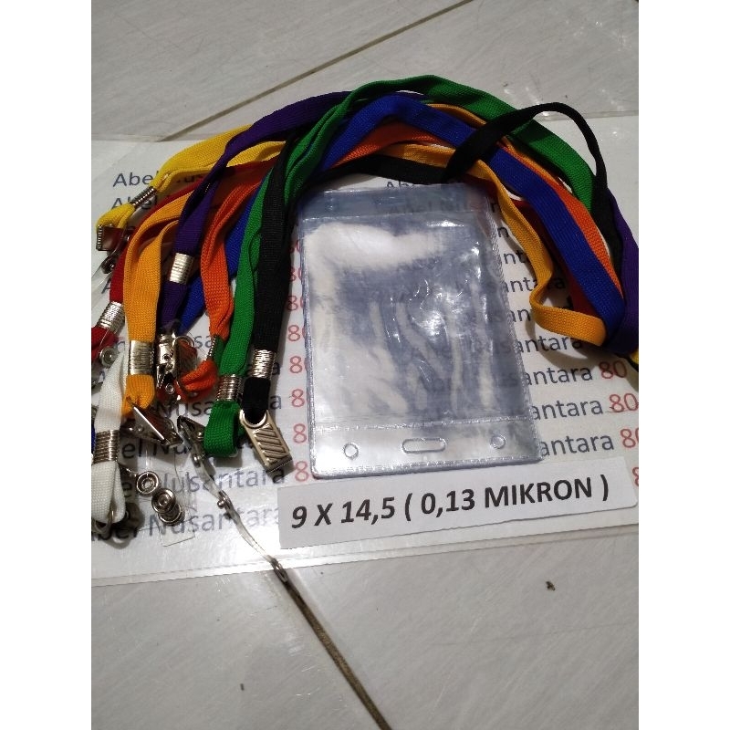 

paket Tali 1cm jepit+plastik panitia uk 9x14,5cm tebal plastik 0, 13 mikron isi paket 10 pcs