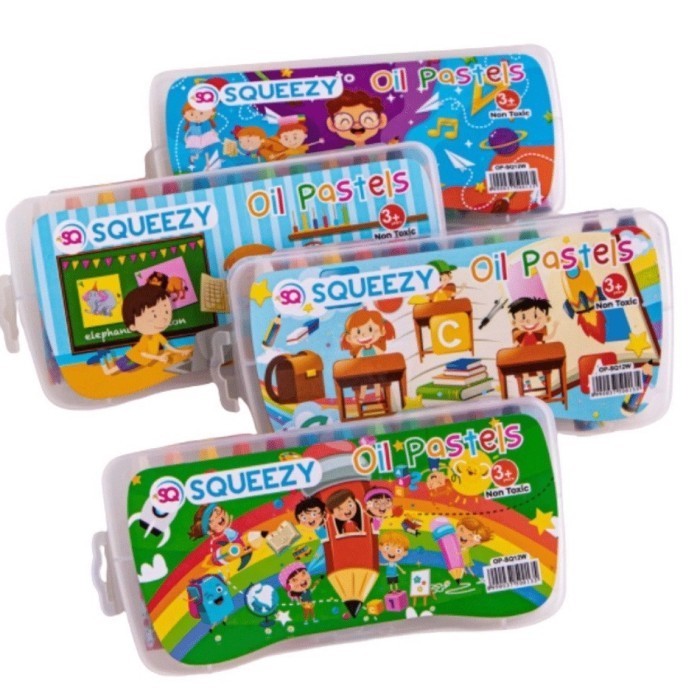 

Oil Pastel Squeezy OP-SQ12W 12 warna