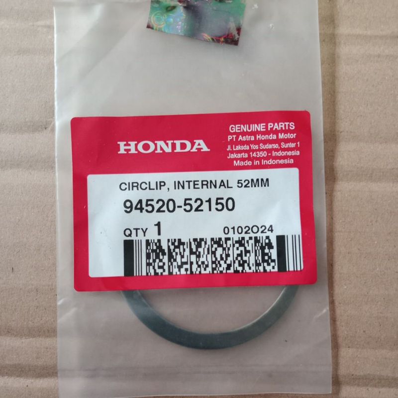 AHM 94520-52150 Circlip in 52mm kancingan seal kruk as kiri vario 110,beat karbu-Fi, scoopy karbu-Fi