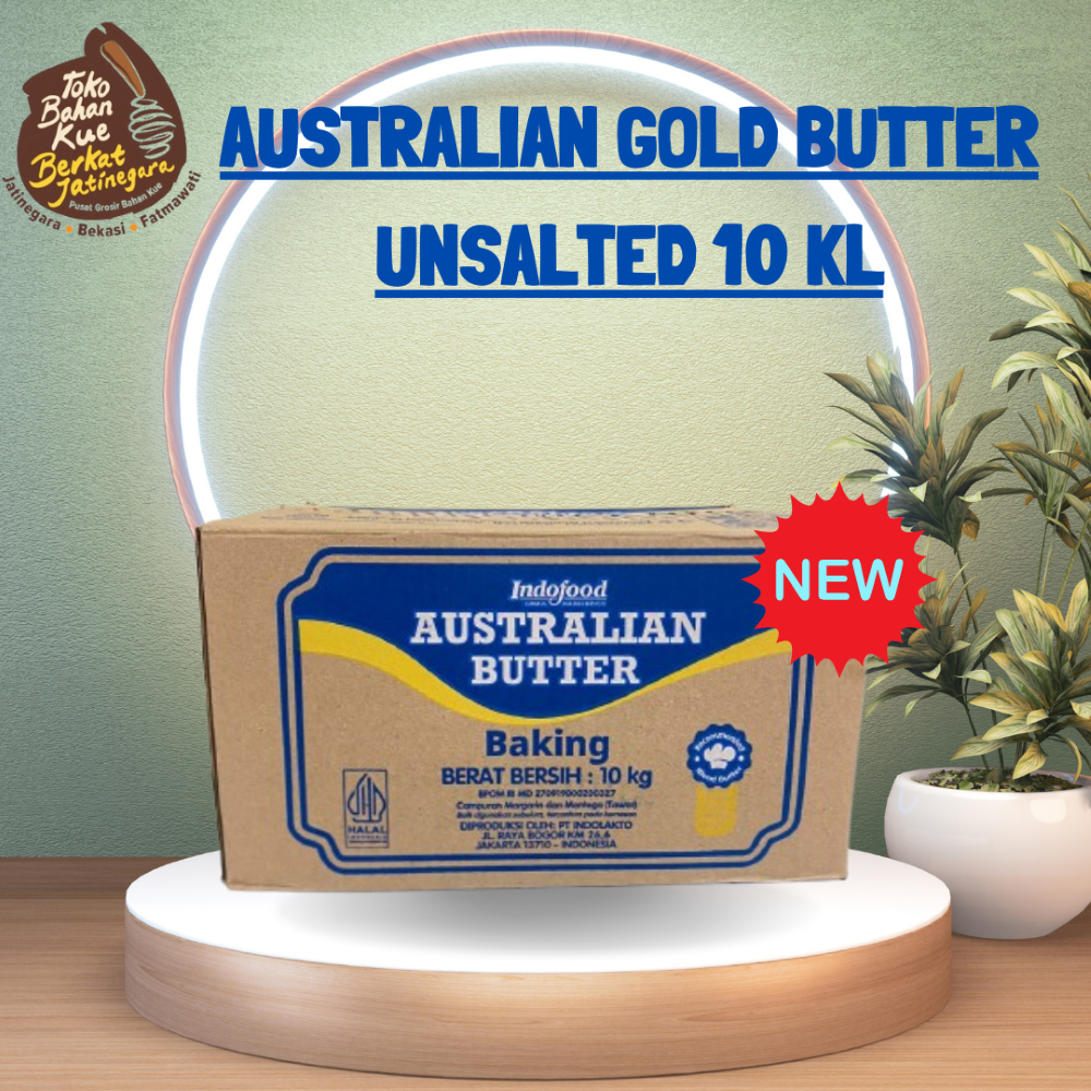 

AUSTRALIAN BUTTER GOLD UNSALTED 10 KG / BUTTER UNSALTED