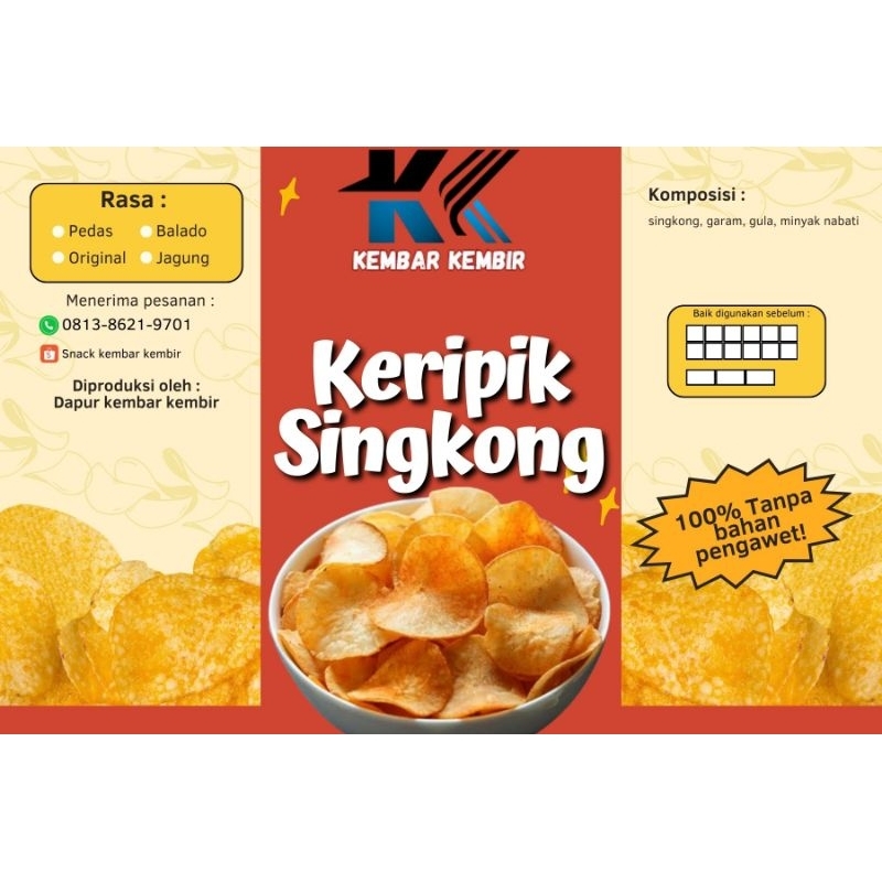 

kripik singkong kembar kembir