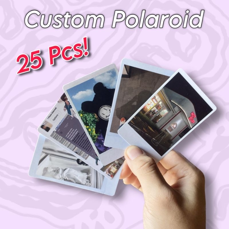 Custom Polaroid 25 Pcs Photocard Art Carton 260 gsm