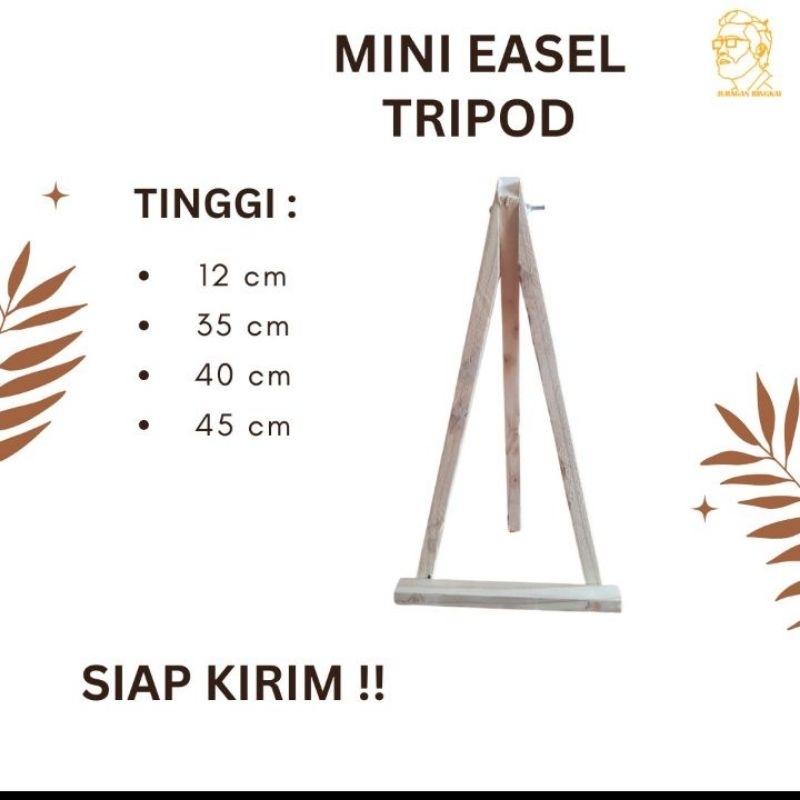 

Mini Easel Stand Tripod Kayu Holder Mini Wooden Easel 12cm - 45cm Sandaran Hp Kanvas lukis stand foto