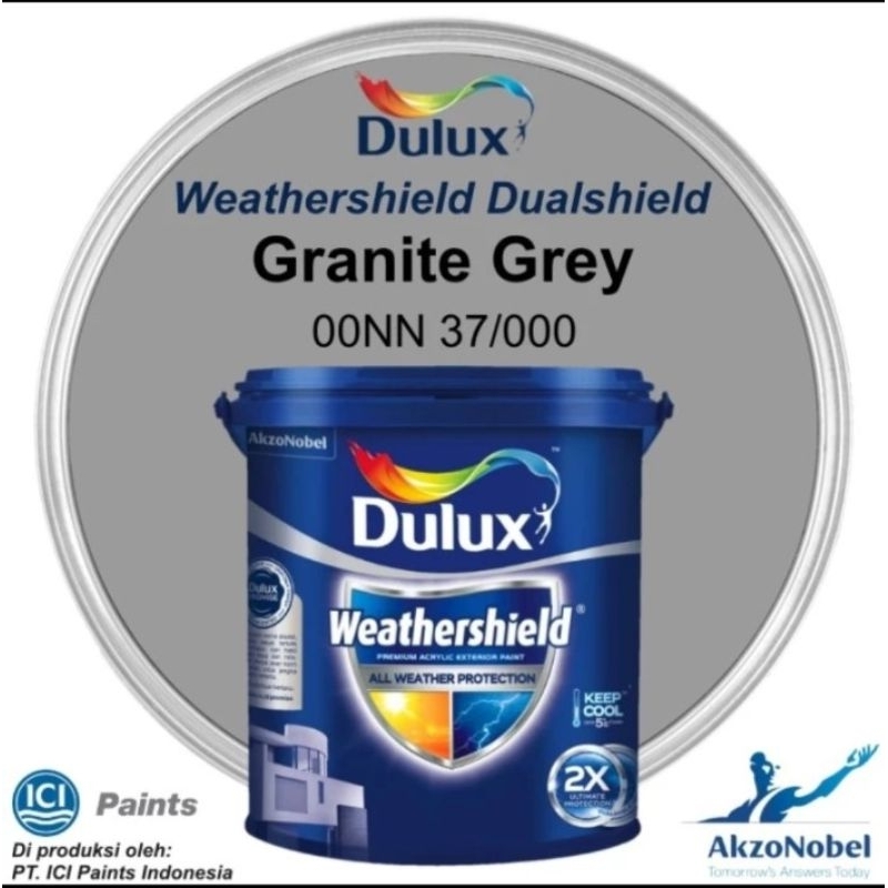 Cat Tembok Dulux Weathershield 20liter - Granite grey