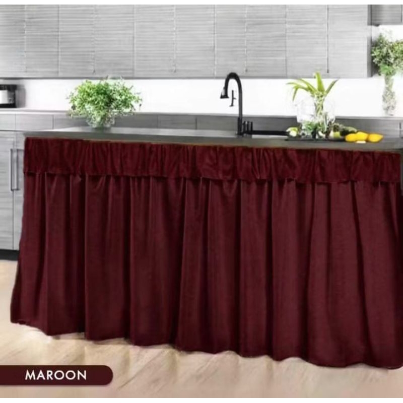 gorden kolong dapur polos embos premium