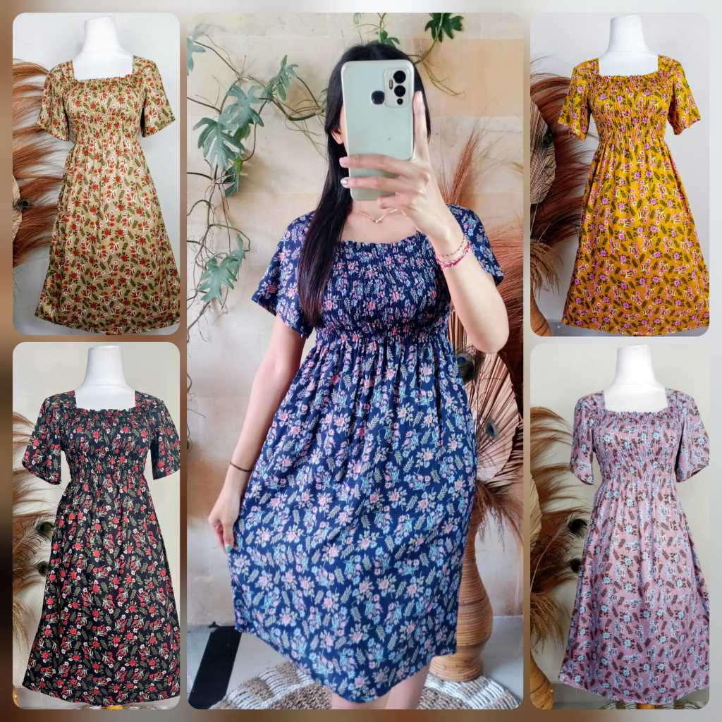 VANESSA PENDEK / DASTER SMOK / DASTER KERUT DADA