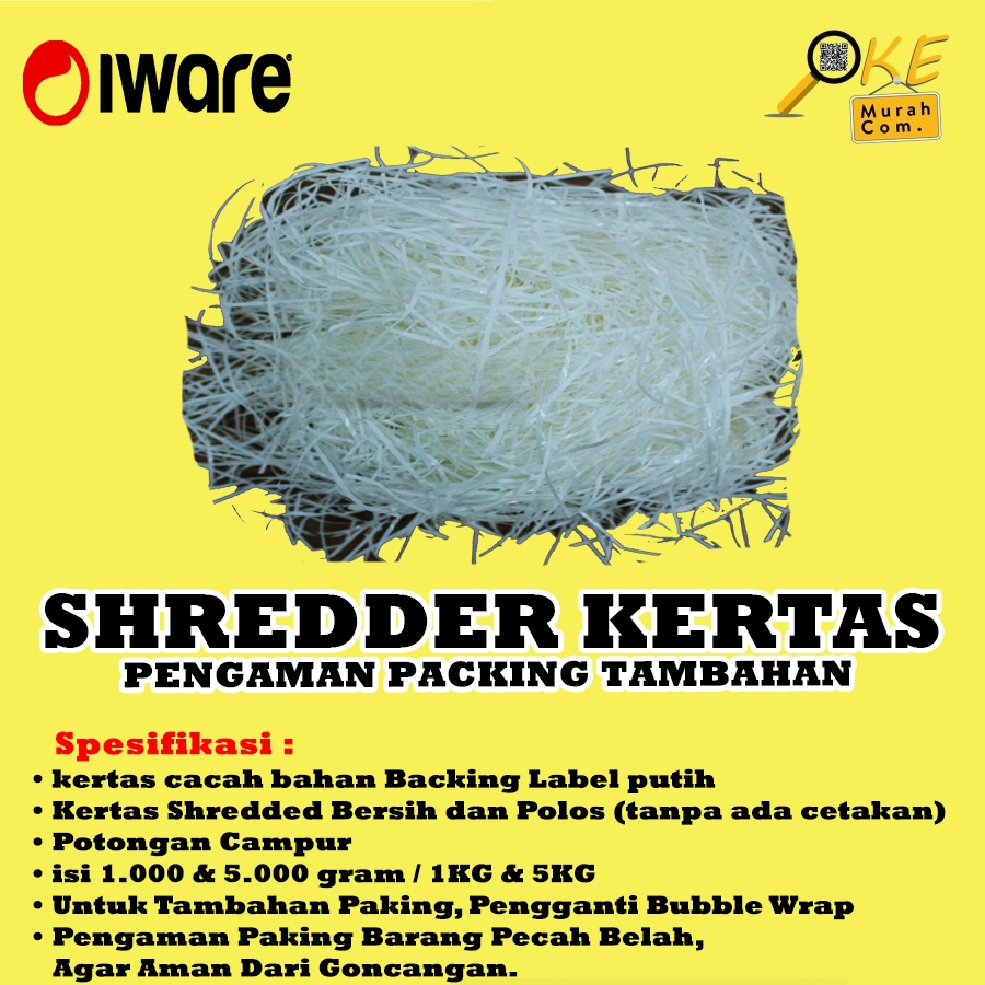 

Shredded Paper - Potongan Kertas Serut Pengaman Tambahan Packing Pecah Belah