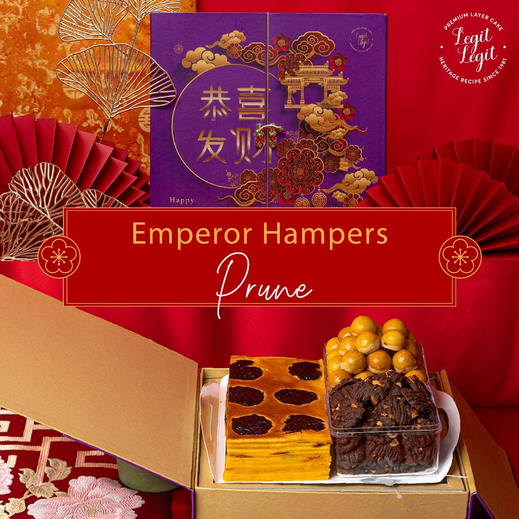 

Legit Legit Emperor Hampers Prune - Chinese New Year Hampers | Lunar New Year Hampers | Hampers Imlek | Parcel Imlek | Hadiah Imlek | Paket Kue