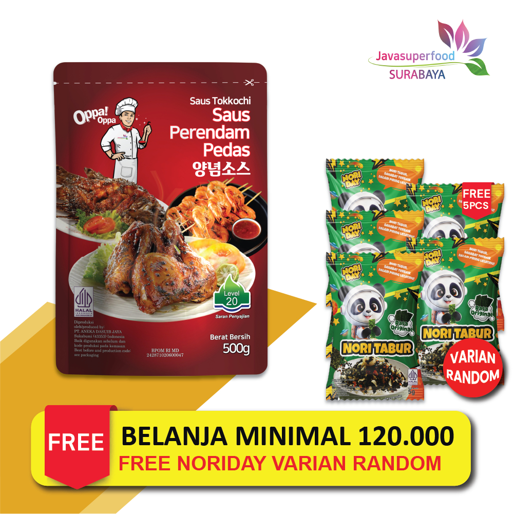 

[HALAL] Saus Perendam Pedas Tokkochi Saus Buldak Pedas 500g Level 20 Oppa-Oppa