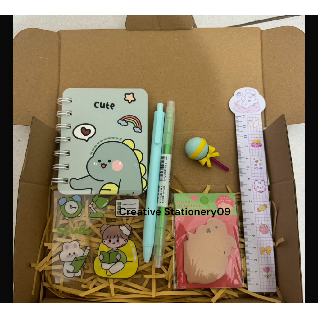 

GIFT SET A Stationery MURAH + BOX / Hampers GIFT ATK Alat Tulis Lengkap Set