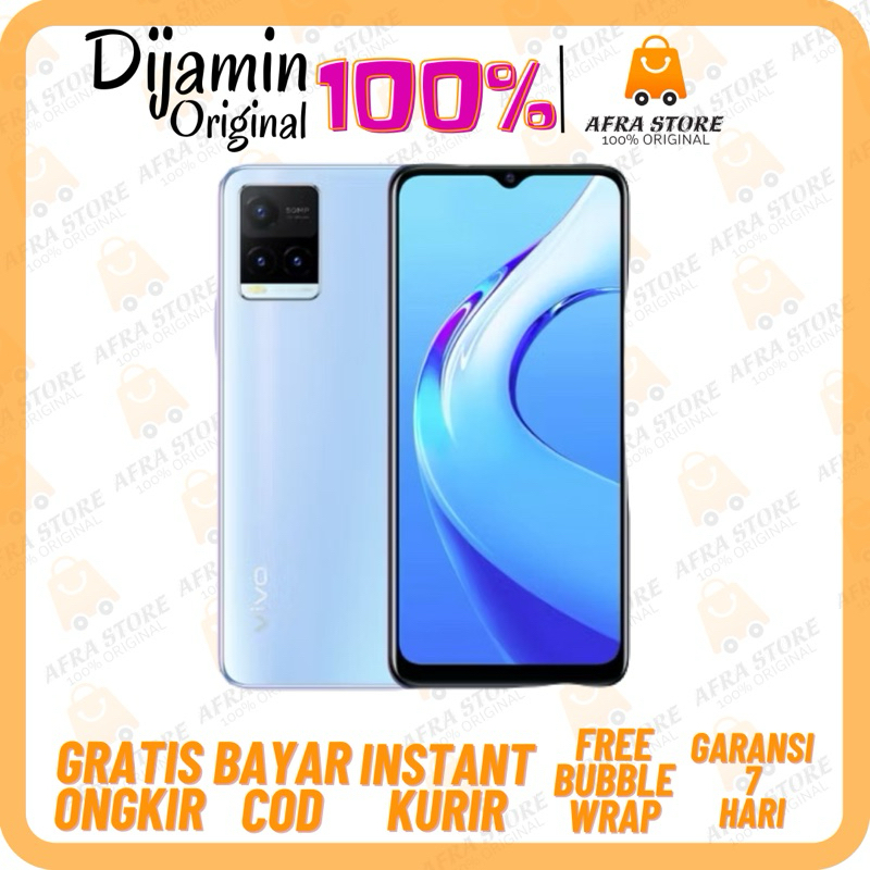 VIVO Y21T RAM 6GB+2GB Extended ROM 128GB GARANSI RESMI Snapdragon 680 Baterai 5000mAh Fast Charging 