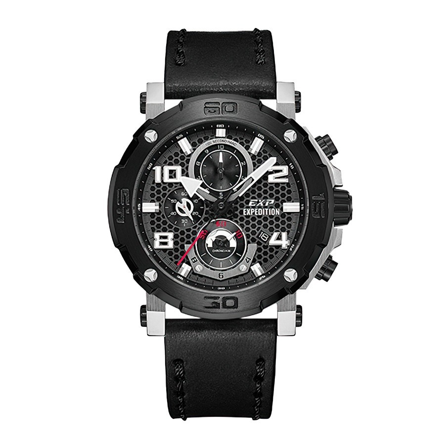 Expedition 6769 Silver Kulit Hitam Pria