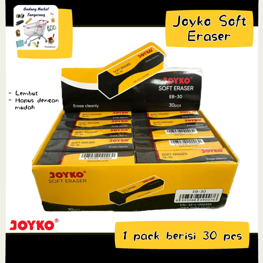 

Penghapus Joyko EB 30 1 pack isi 30 pcs