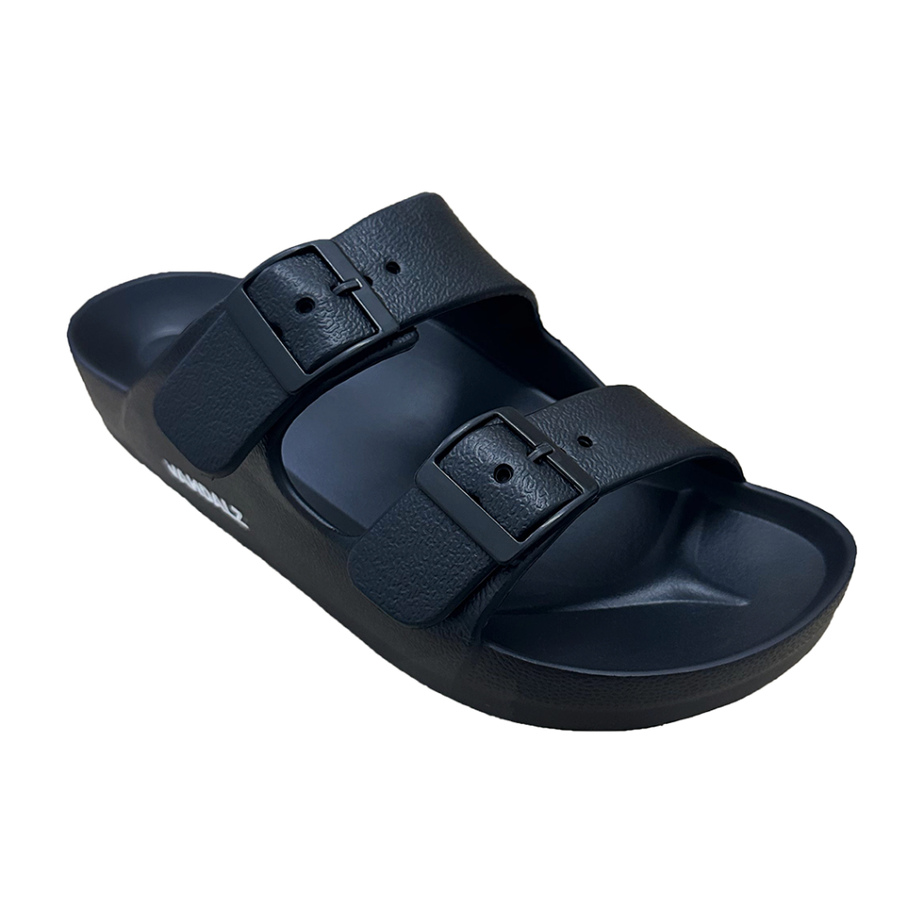 Vandalz Tabby 02 Black - Sandal Selop Karet Wanita Sendal Gesper Cewe Hitam Panama