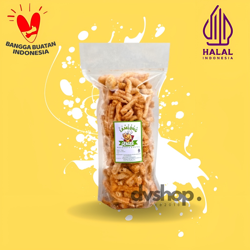 

Kerupuk Manggar Pedas Lamlong Cemilan Makanan 150 gram