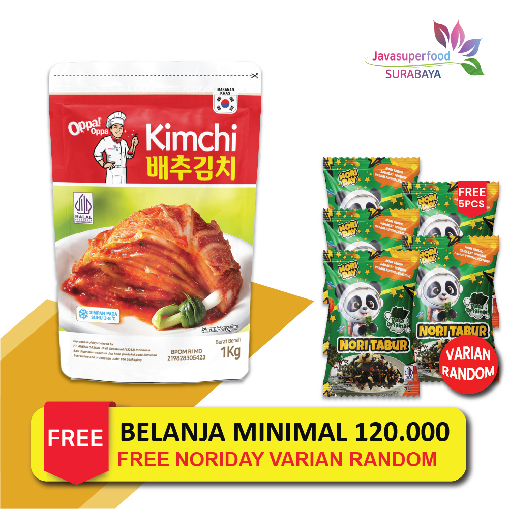 

KIMCHI Sawi Fresh / Kimchi Halal / Kimchi Korea 1KG - Makanan Korea