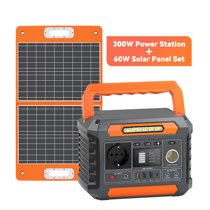 300W | Flashfish Genset Mini Portable Solar Portable Power Station Camping Solor Cell Power bank Bes