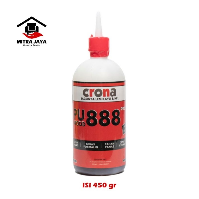 Lem Crona PU 888 Lem Kayu Crona PU 888 Lem Crona Pu 888 Daya Rekat kuat 450gr