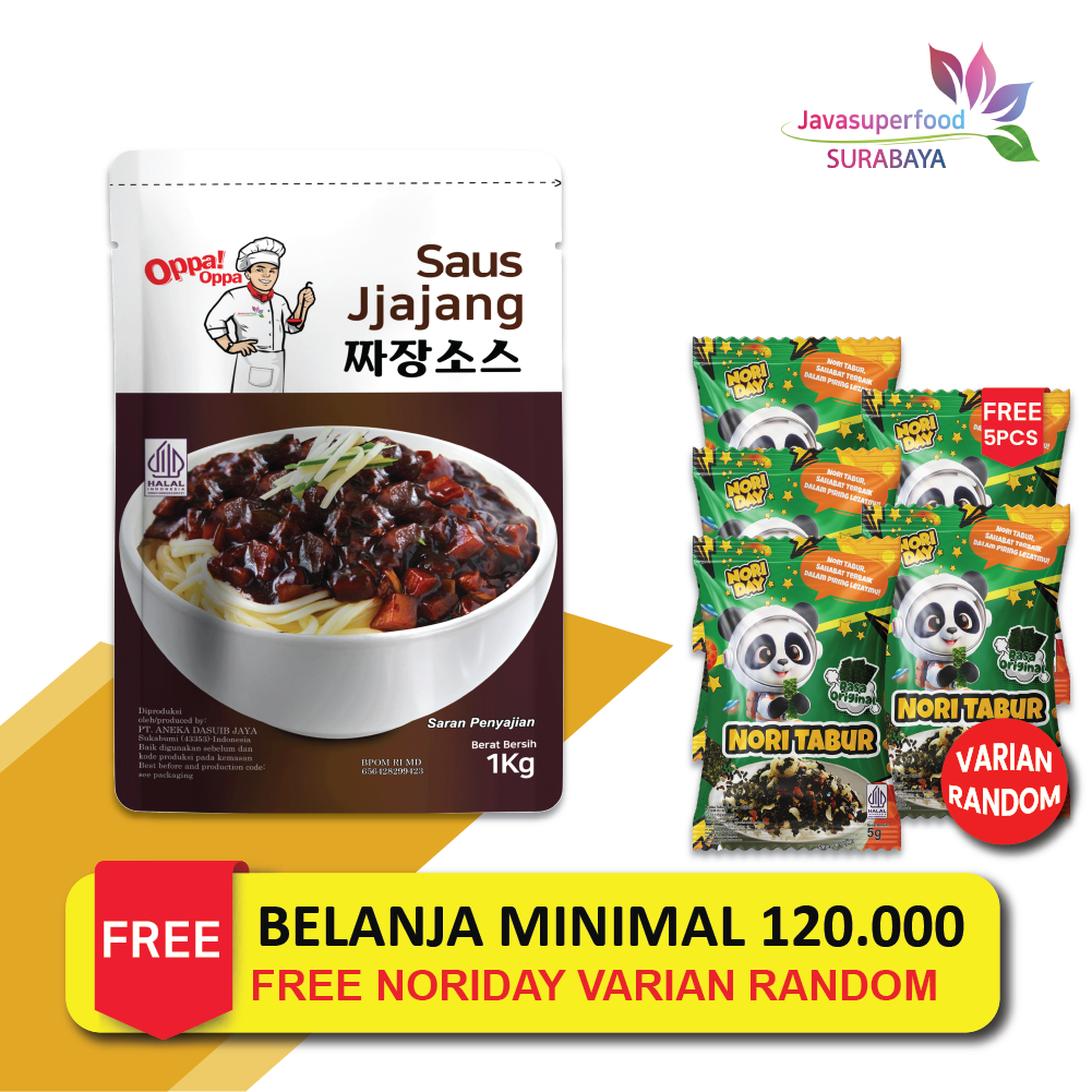 

[HALAL] Saus Jjajang / Pasta Kedelai Hitam 1kg Saus jjajangmyeon Oppa!Oppa