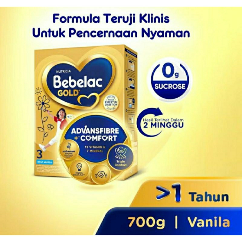 

Bebelac Gold 3 Vanila dan Madu 700gram