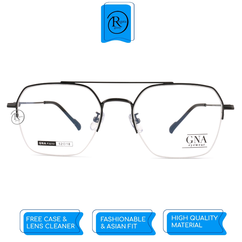 GNA Eyewear /  GNA F-3232 / Frame Kacamata GNA Eyewear ORIGINAL