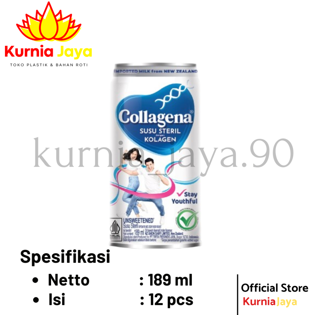 

[ COLLAGENA ] Susu Sterill 189ml, 12 pcs