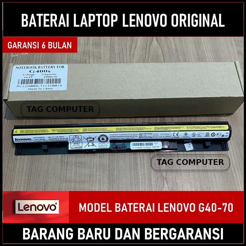 BATRE BATERAI LAPTOP LENOVO G40 G40-30 G40-45 G40-70 G50-30 ORIGINAL