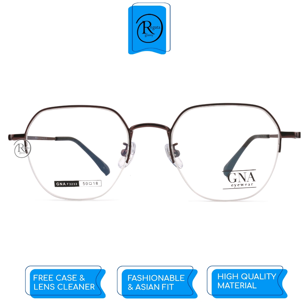 GNA Eyewear /  GNA F-3233 / Frame Kacamata GNA Eyewear ORIGINAL