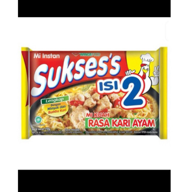 

Mi Instan Sukses' Isi 2 Rasa Kari Ayam