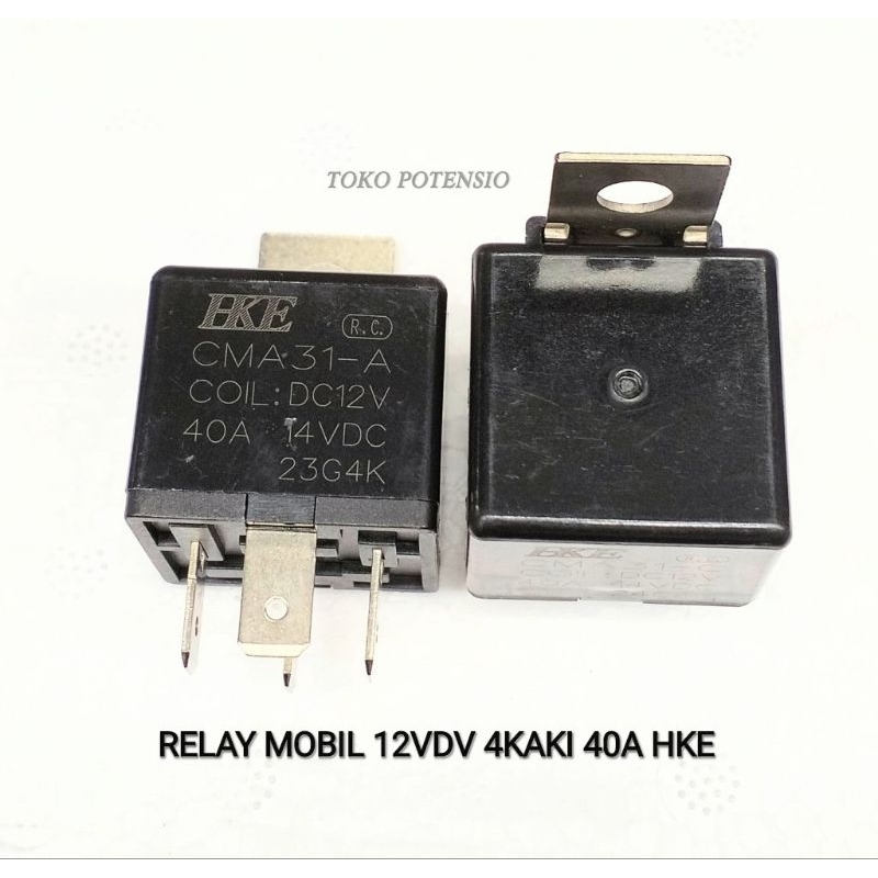 RELAY MOBIL 12VDC 4KAKI 40A HKE