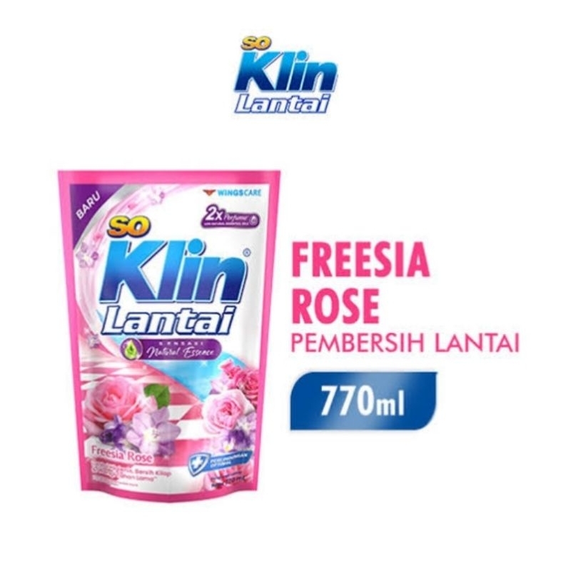 So Klin Lantai Freesia Rose/ Pembersih Lantai So Klin