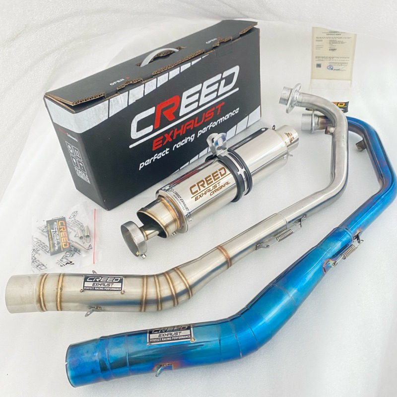 Creed DS1 Long Titan Suara Ngebass Empuk ORIGINAL Exhaust For CBR 150R CB150R new/old Satria FU inje