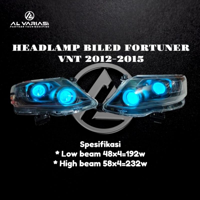 Headlamp Billed Fortuner Vnt 2012-2015
