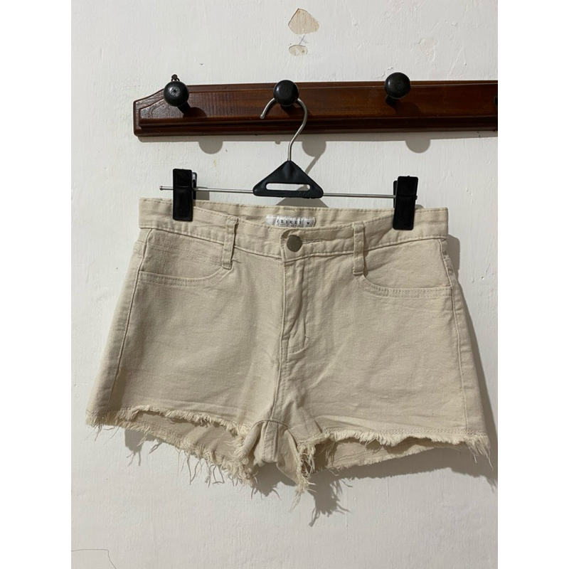 Jeikei w celana pendek hotpants jeans midrise