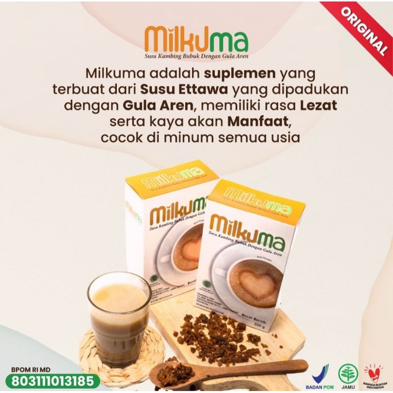 

Susu Kambing Milkuma Dengan Gula Aren