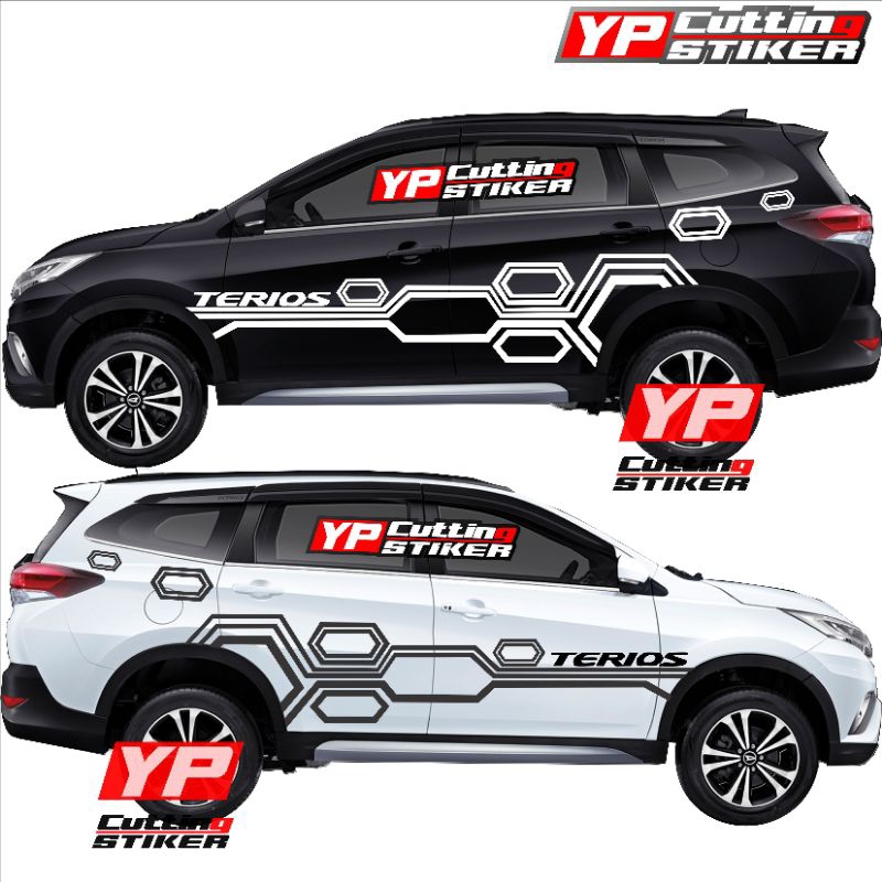 Sticker mobil Terios sticker list terlaris mobil Terios stiker universal mobil Terios terbaru