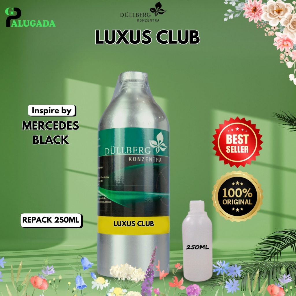 Bibit Parfum Murni LUXUS CLUB / MERCEDEZ BLACK DULLBERG 250ml REPACK