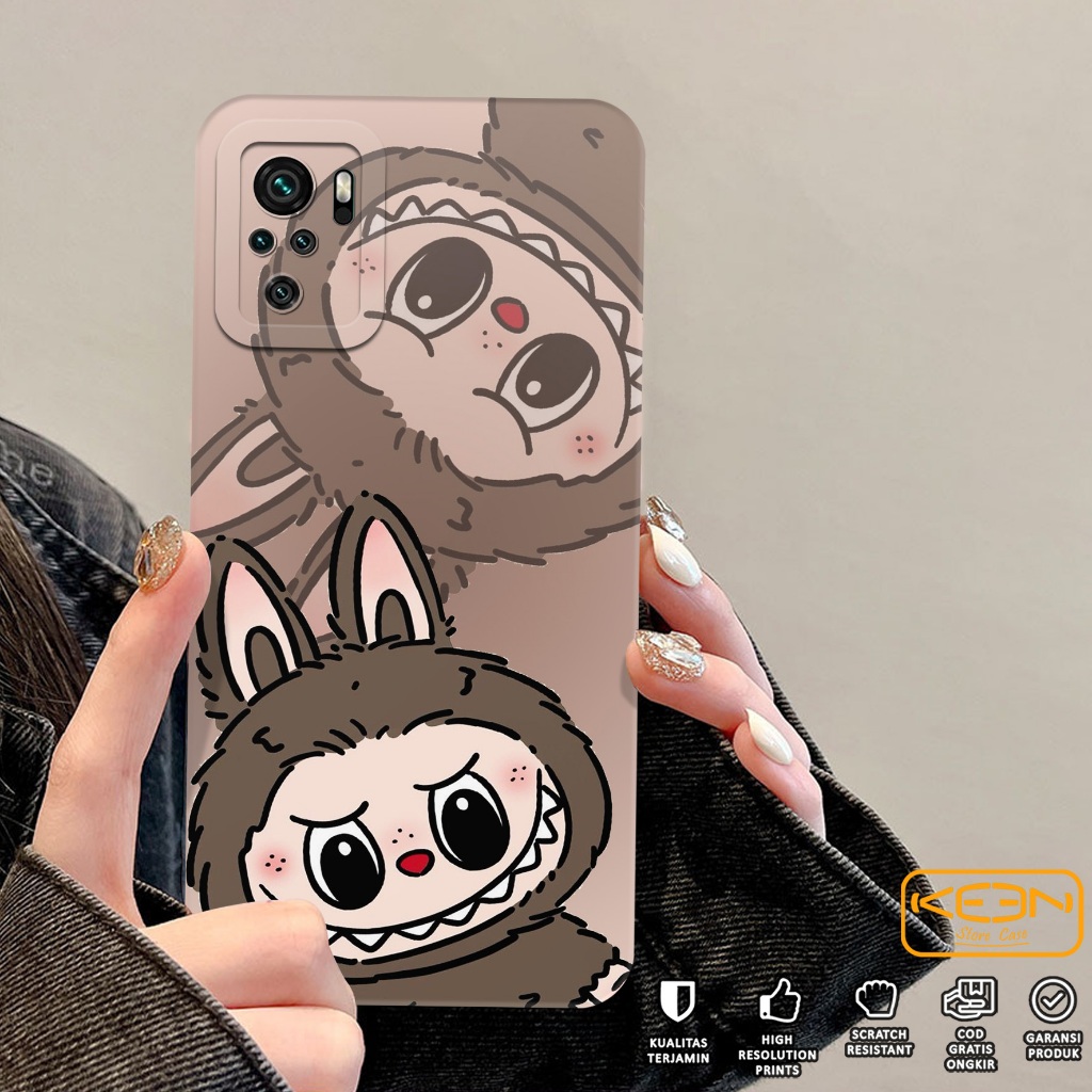 Case Xiaomi Redmi Note 10/Note 10S - Casing Hp Xiaomi Redmi Note 10/Note 10S Motif Labubu - Softcase