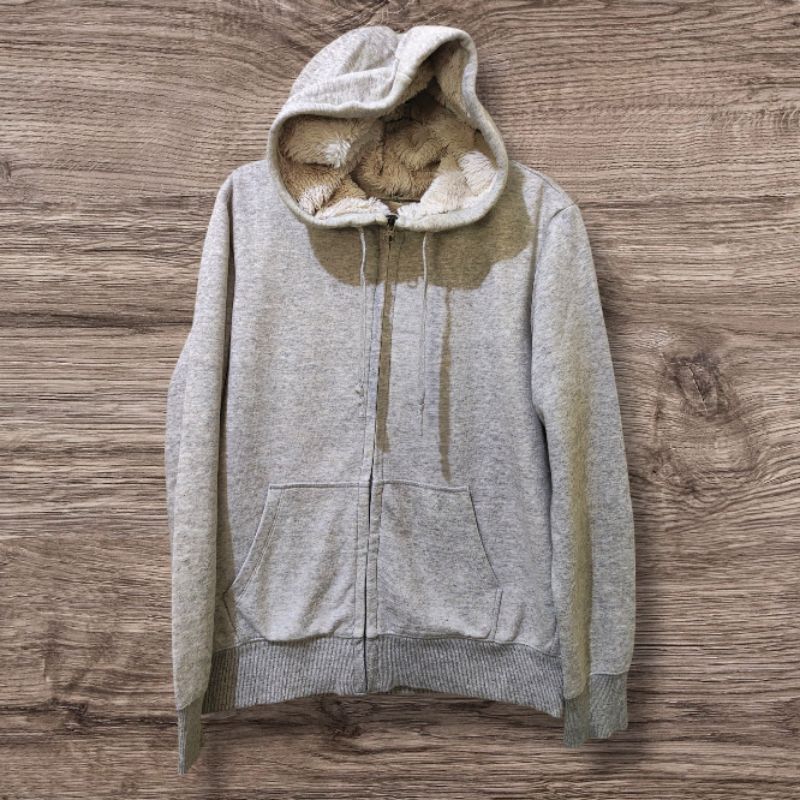 HOODIE ZIPPER SHERPA ORIGINAL UNIQLO ABU