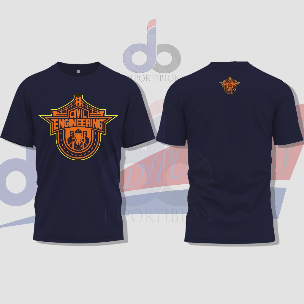 Kaos Teknik Sipil, Civil Engineering Kaos Lengan Pendek / Teknik Sipil Kaos Distro Lengan Pendek