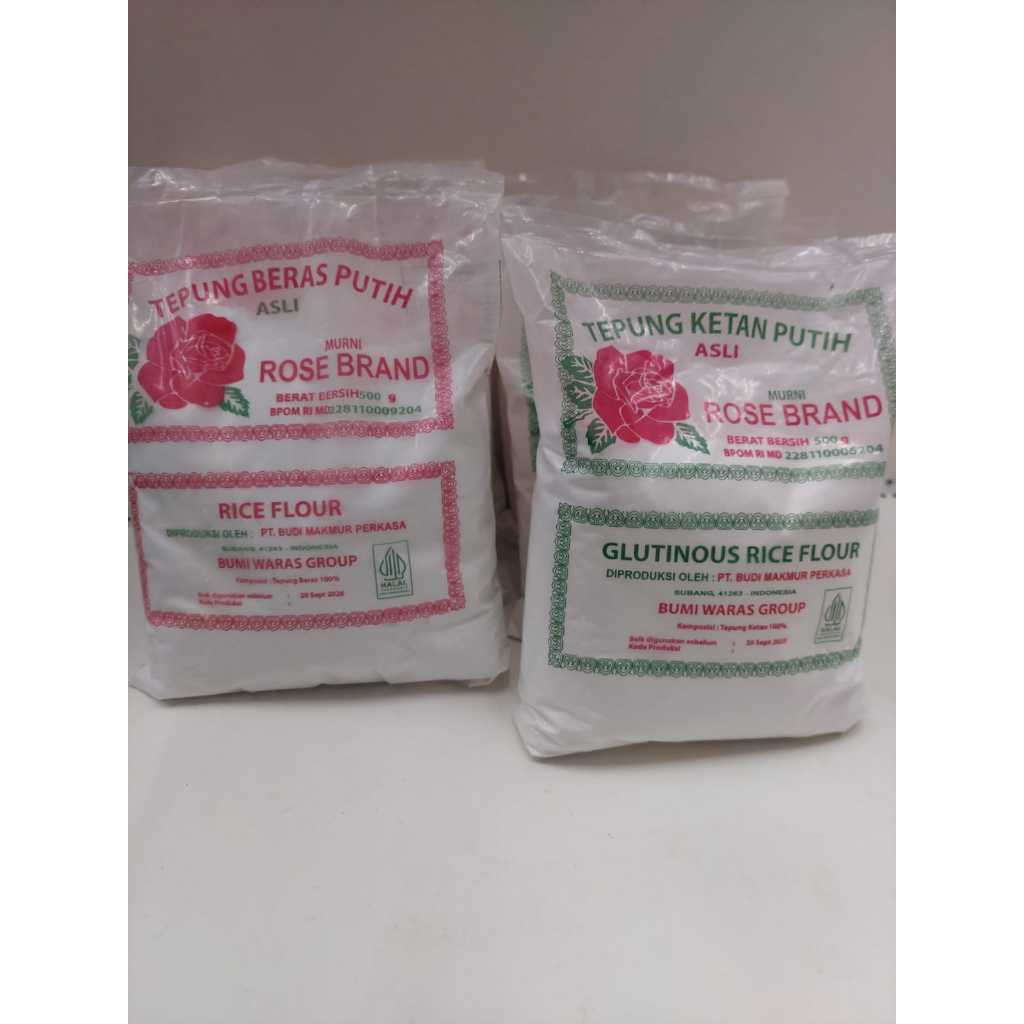 

ROSE BRAND TEPUNG BERAS 500GR/TEPUNG KETAN ROSE BRAND 500 GRAM