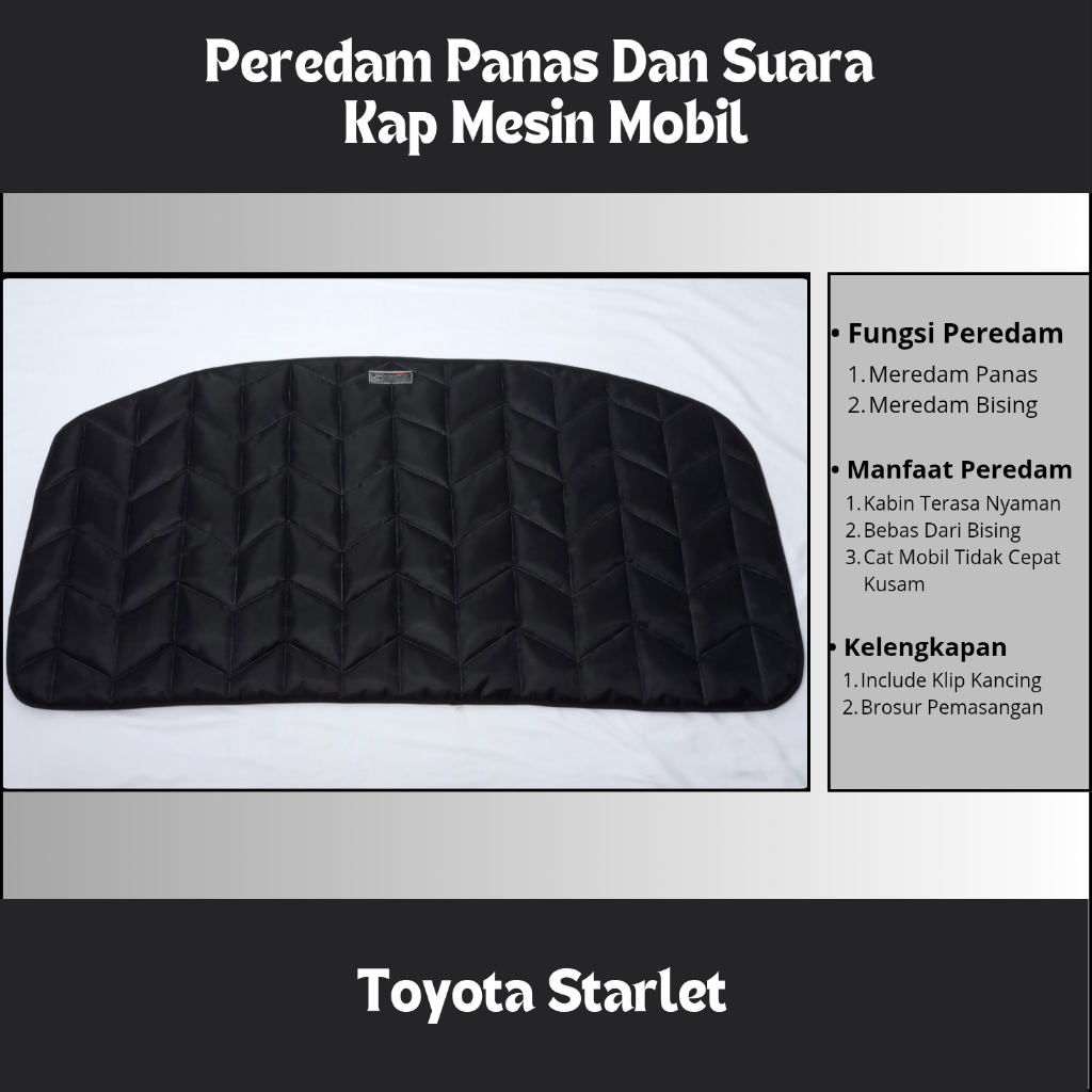 TOYOTA STARLET Peredam Kap Mesin Mobil